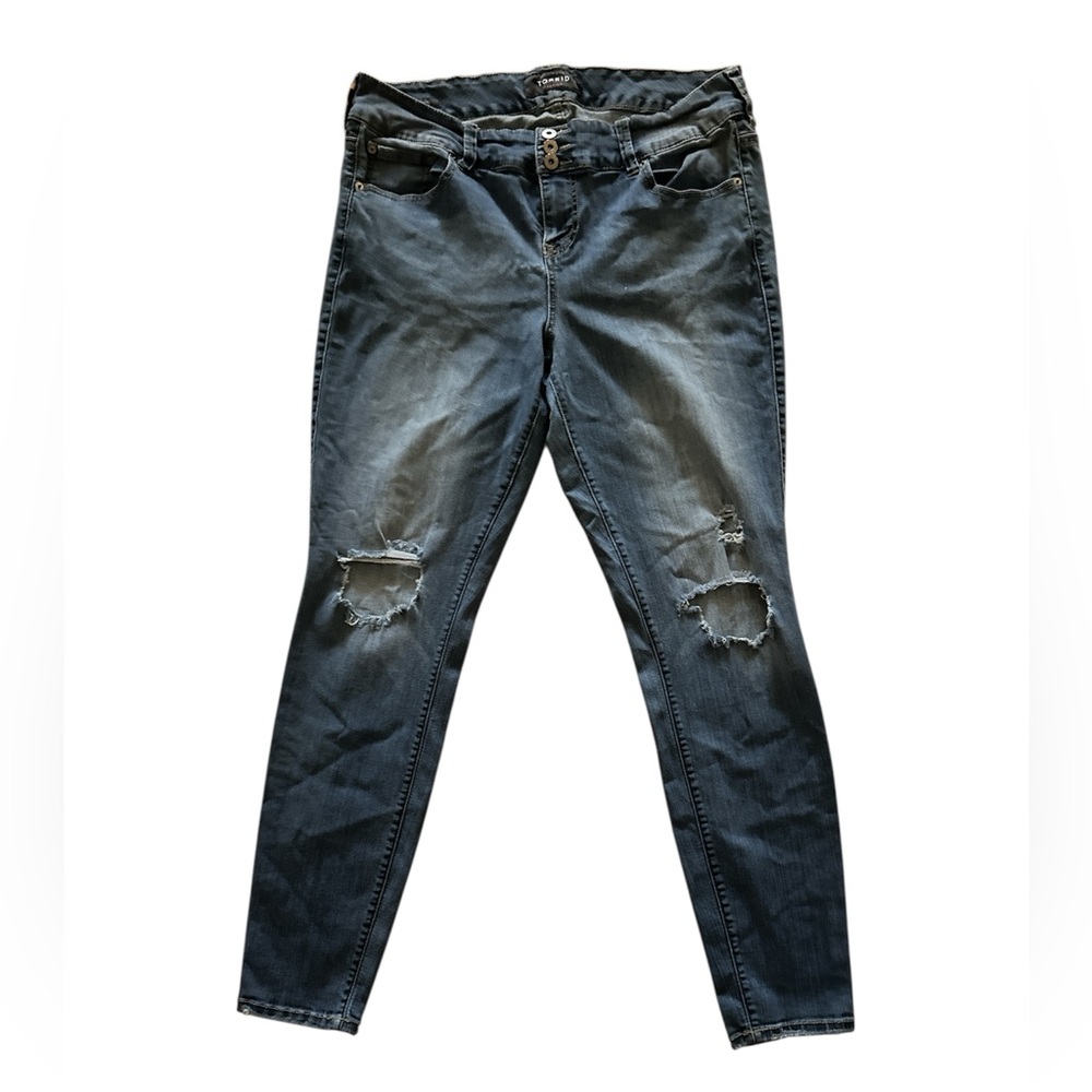 Distressed torrid jeans